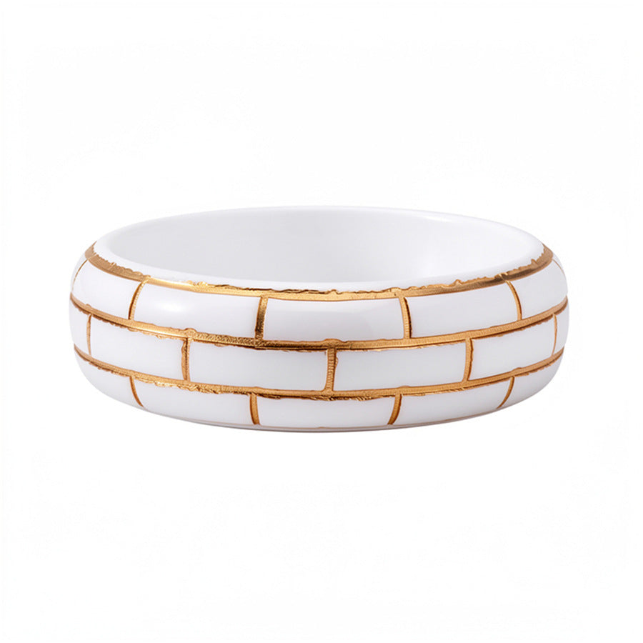 Geometric Textured Resin Bangle Bracelet - view 5