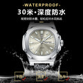 Swiss Brand Square Quartz Mens Watch New Waterproof Glow Watch Live Export Bestseller Drop Ship