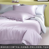 Tencel Colour Block Purple Grey
