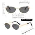 New Oval Round Sunglasses Sun-Proof Trendy Fashionable Sunglasses Personality Versatile Influencer Style Premium Sunglasses