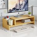 computer stand home study laptop elevated rack desktop computer elevated rack keyboard mouse storage