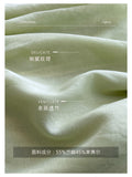 Summer Korean Ramie Tencel Half Sleeve Tie-Front Loose Shirt