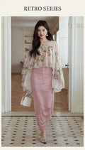 Women's Early Spring New Chinese Fashion Lantern Sleeve Printed Loose Lantern Camisol - Top