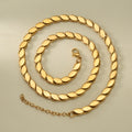 Stainless Gold Necklace Hip-Hop nk Dense Spliced Seed Chain Piece ins Breeze Clavicle Chain Accessory Women Accessory