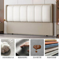 new bedside soft cushion modern home 2025 solid wood light luxury soft bag back panel thin backrest