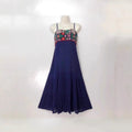 Ethnic Style Cotton Linen Embroidered Camisole Beach Dress