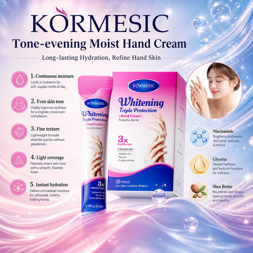 跨境现货KORMESIC柔润护手霜温和提亮手部护理hand cream工厂直销