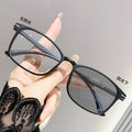 Light-Changing Prescription Glasses Formal Blue-Light Lens Frame Fashionable Small-Frame Ultra-Light Premium Student Style Prescription Sunglasses