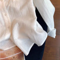 Women's Spring Old Money Casual Stand Collar Shirt 2026 | Casual Shirt - White