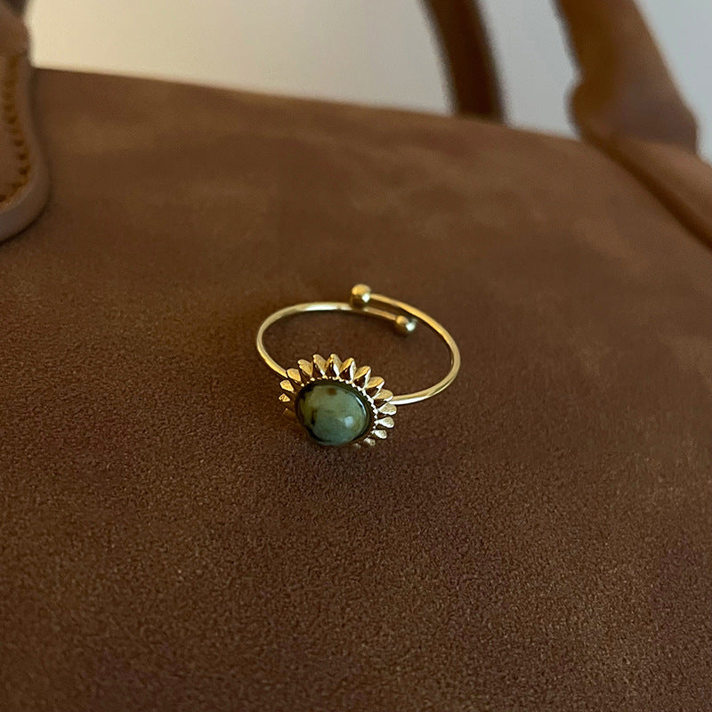 Korean Zircon Open Band Ring - view 10