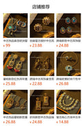 New Heavy-Duty Vintage Breeze Necklace Full Diamond Beauty Fish Ocean Motif Necklace Fashionable Elegant Collarbone Necklace Accessory
