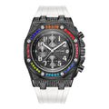 PINTIME / Item Time AliExpress Bestseller Set Colorful Crystal Multifunction Sports 6 Hand Quartz Watch Waterproof Men Watch