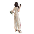 Summer Sporty Casual Short Sleeve Wide Leg Pants + Top Set