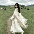 Women's Ethnic Shawl + Cape 2026 - Yellow