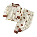 children's underwear pure cotton set autumn new boys' autumn clothes and long johns baby pajamas gir