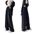 Spring-Summer Korean Fashion Lined Drapey Pants