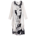 Women's Summer Ethnic Mid-Length Long Dress + Cardigan + Tank Top + Skirt 2-Piece Set - As Pictured