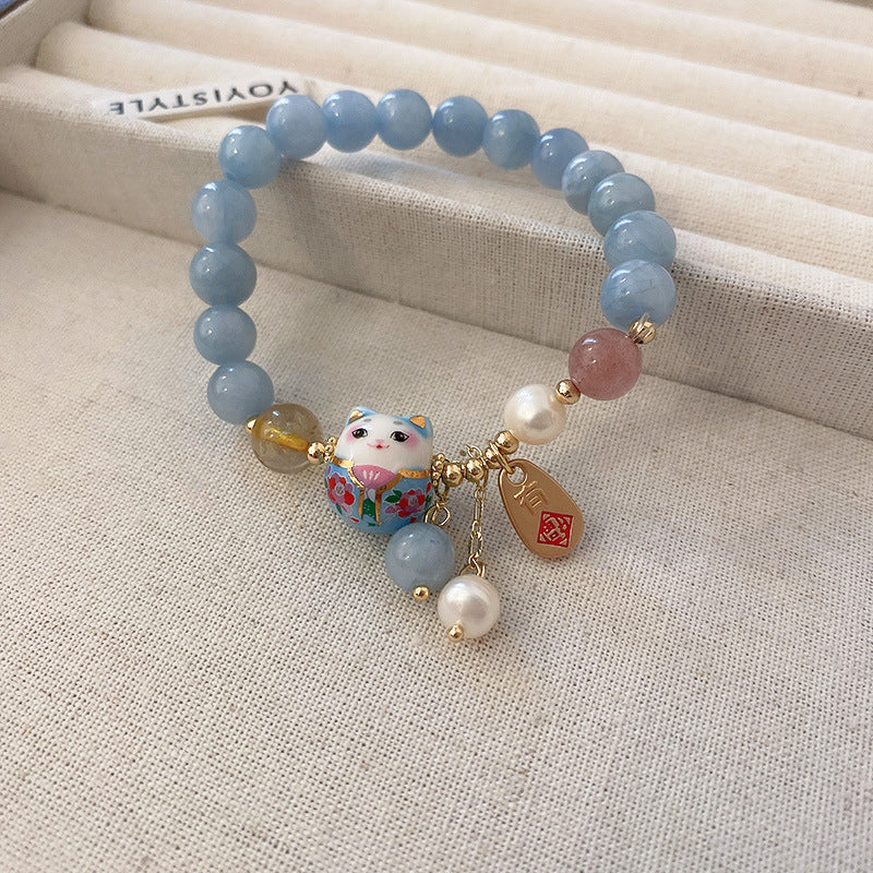 Zircon Pearl Delicate Bracelet - view 9