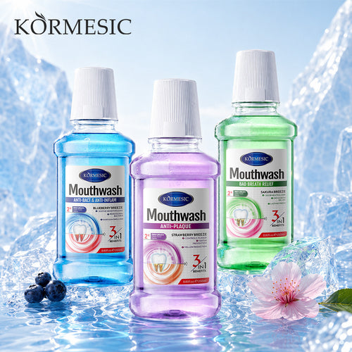 跨境外贸KORMESIC漱口水mouthwash口腔护理清洁牙齿厂家现货批发