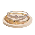 New Simple Bangle Four Leaf Clover Mini Set Crystal Western Light Luxury Trendy Bangle Crystal Lucky Flower Bracelet Hand Jewelry Item