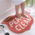 bathroom floor mat non-slip mat fruit creative flocking mat home bathroom door strong absorbent carp