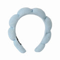 Korean Style Wool Scarf Fabric Sponge Twist Headband High Crown Head Headband Face Wash Makeup Cloud Headband Factory Custom Wholesale
