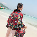Women's Ethnic Shawl + Cape 2026 - Red