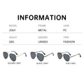 Metal Pair Bridge Aviator Men Driving Western Classic Sunglasses Retro Pilot Sunshade Sunglasses Premium