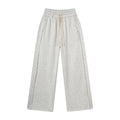 ARTIE Men's Pure Cotton Frayed Edge Wide Leg Wide Leg Pants