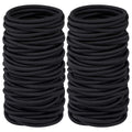 Simple 4MM Black High-Stretch Force Hair Tie Hair String Height Ponytail Hair String Elastic Durable Hair Accessory