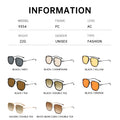 Fashionable Big Frame Metal Men Sunglasses Women Premium 2025 New Driving UV-Proof Sun-Proof