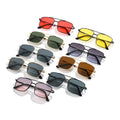 2022 New Metal Square Retro Western Ocean Lens Sunglasses Street Snap UV-Protection Glasses Wholesale