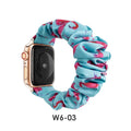 Fits apple iwatch Band Overseas Polyester Printed Cartoon Water Fruit S8 Large Cord Apple Hair Tie Band