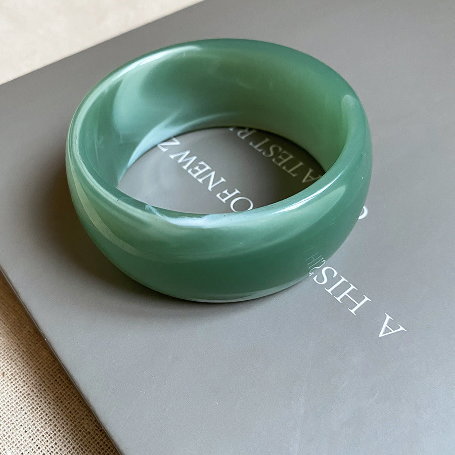 Dopamine Color-Blend Geometric Resin Bangle - view 5