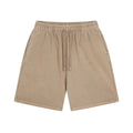 Men's Western Retro Pure Cotton Fleece 420G Washed Shorts