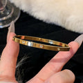 Premium Bangle 2025 Fashionable Simple Bangle Plain Band Bestseller Gold Accessory Bracelet Couples Bracelet New