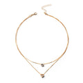 EU/US Import Bestseller Style Fashionable Simple Multi-Layer Five-Point Star Heart Teardrop Retro Clavicle Chain N6239
