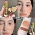 SHAQINUO双头腮红棒低饱和细腻自然伪素颜女胭脂腮红学生国货彩妆
