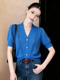Women's Summer Unique Knit Hollow-Out Cardigan + Top 2026 | Layered Cardigan - As Pictured