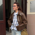 Women's Fall-Winter Fashion Loose Jacket + Coat 2026 | Trendy Jacket - Wine Red