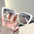Big Frame Cat-Eye Men Sunglasses Women Cross-Border Hit Fashionable Premium Sunglasses ins Prop Wear Jewelry Sunglasses