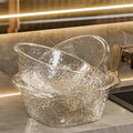 water ripple thickened transparent washbasin student dormitory plastic washbasin high-looking househ