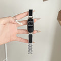 Fits Xiaomi Band 10 / nfc Band Summer New 9 / 8nfc Leather Trim Bangle Wrist Strap Women Light Luxury