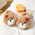 儿童棉拖鞋新款秋冬季女童新款卡通狗狗居家保暖加绒亲子棉拖跨境