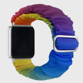Fits iwatch Apple Samsung Sliding Clasp Band Hair Tie Smart Capable Adjustable Watch Textile Fabric Band