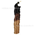 wig french long curly hair loose wave crochet hair single tube large curl spiral curl 24inch