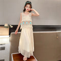 Women's Summer Bohemian Ethnic Dress + Sun-Protection Top + Skirt Set 2026 - 3-Piece Set