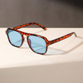 Personality Oversized Men Western Trendy Square Frame Sunglasses Sun-Proof Women Sunglasses UV-Proof