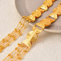 EU/US Import Necklace Earrings Set Ring Set Geometric Banquet Gown Necklace Set Fashionable Versatile Bride Accessory Wholesale