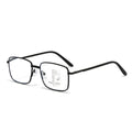 Anti-Blue Full-Frame Reading Glasses Men Auto Change Focus Progressive Distance-Near Dual Presbyopia Glasses Spring Temple